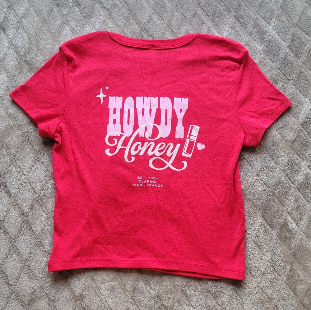 Clarins Howdy Crop Top Tee